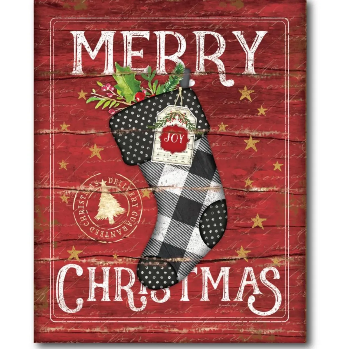 Courtside Market Stocking Joy 8"X10" Board Sign Discount