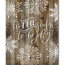 Courtside Market 'Tis The Season 10.5" X 14" Wood Art Hot