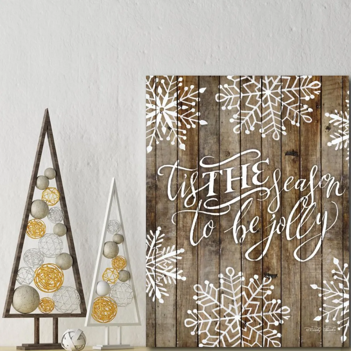 Courtside Market 'Tis The Season 10.5" X 14" Wood Art Hot