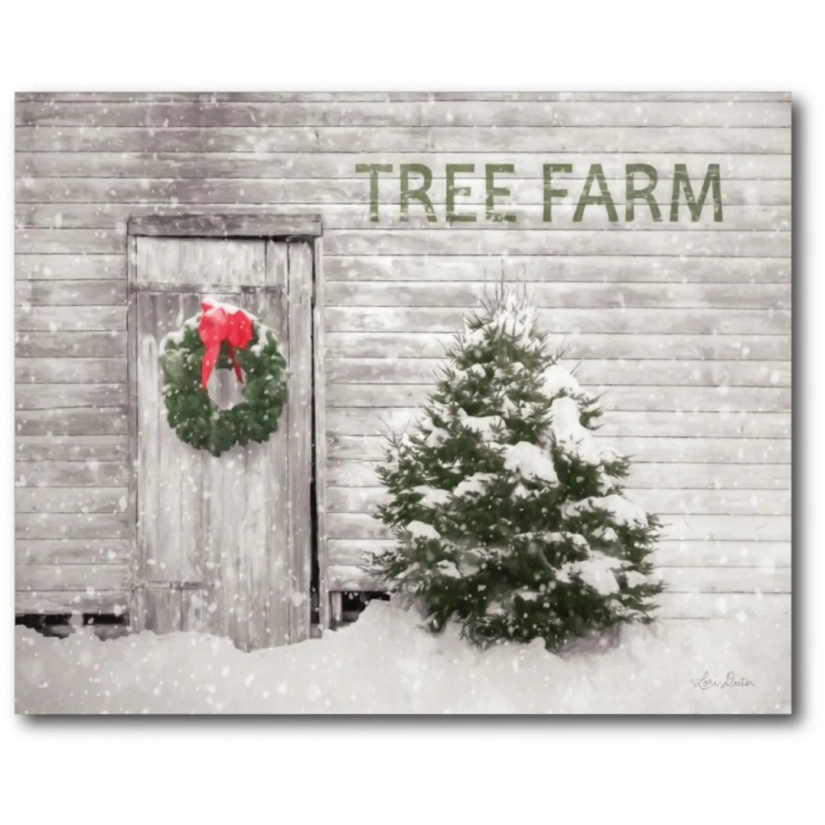 Courtside Market Tree Farm 30X40 Canvas Wall Art Discount