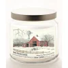 Courtside Market Winter Barn With Mill Infused Wax Candle In Glass Jar Hot