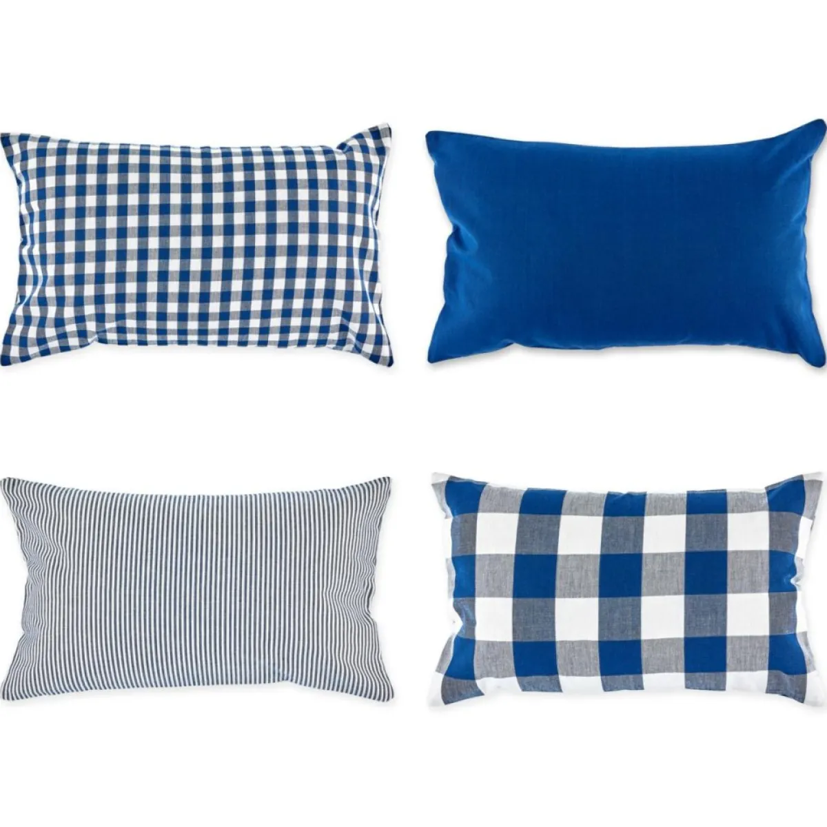 Design Imports Assorted Pillow Covers 12" X 20" Set Of 4