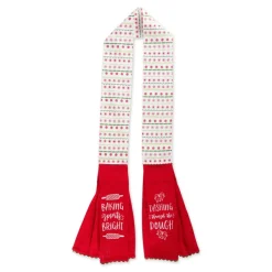 Design Imports Christmas Baking Kitchen Towel Scarf Clearance