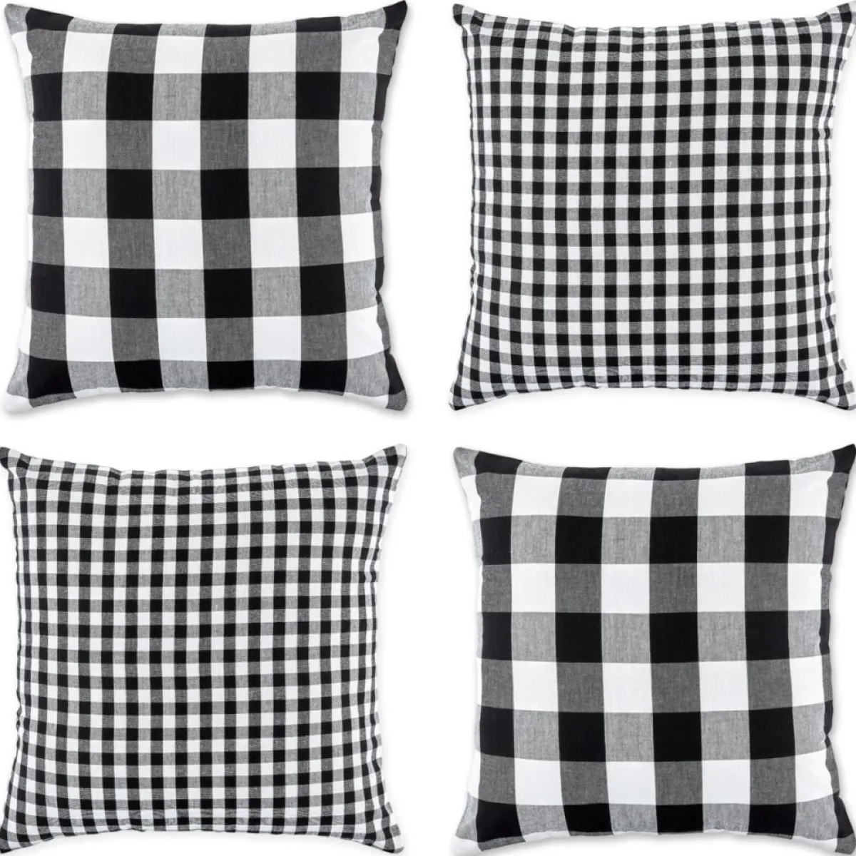 Design Imports Gingham Buffalo Check Pillow Covers Set Of 4 Clearance