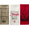 Design Imports Holiday Stag Christmas Print Kitchen Towel Set Of 3 Online