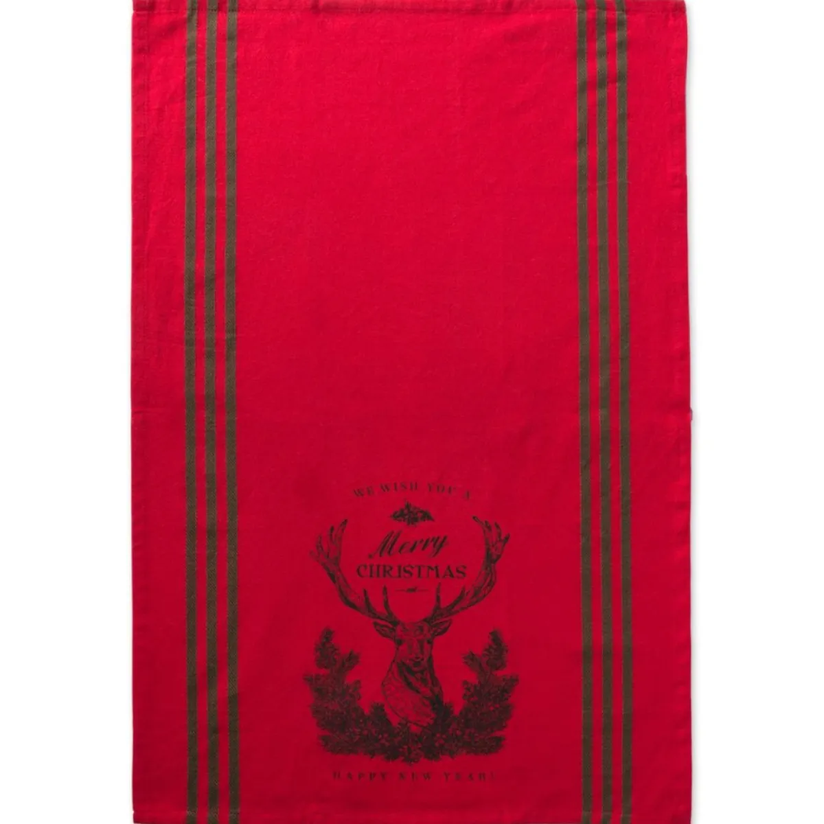 Design Imports Holiday Stag Christmas Print Kitchen Towel Set Of 3 Online