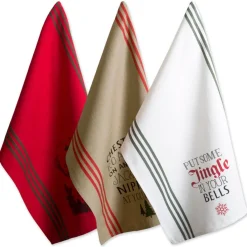 Design Imports Holiday Stag Christmas Print Kitchen Towel Set Of 3 Online