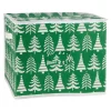 Design Imports Triple Christmas Tree Print Ornament Storage Bin, Large Sale
