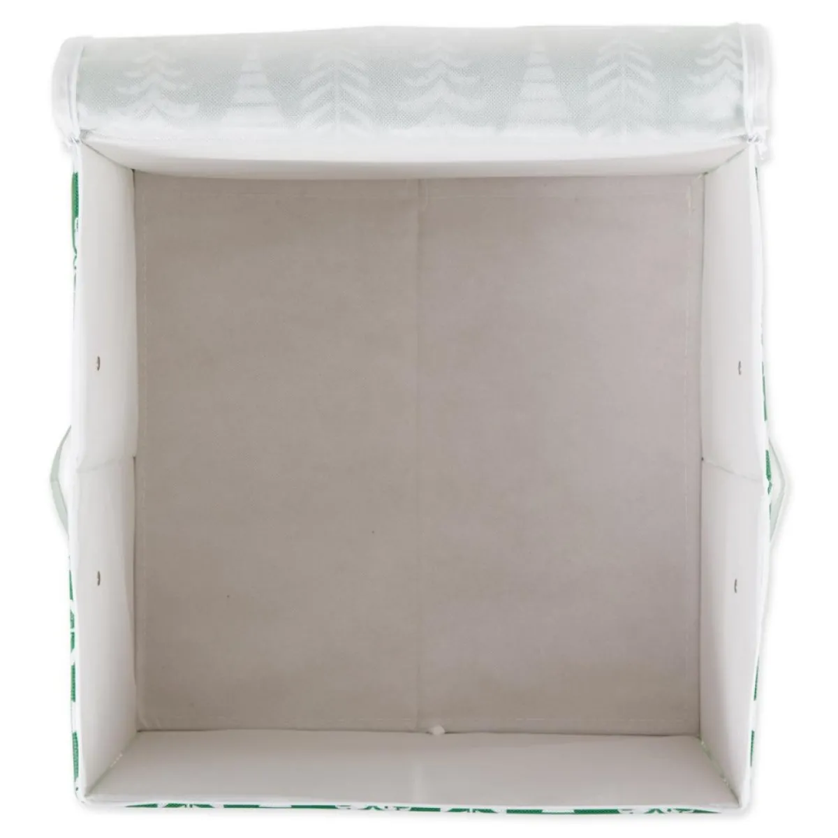 Design Imports Triple Christmas Tree Print Ornament Storage Bin, Large Sale