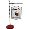 Fraser Hill Farm 4.5 Ft. Lamp Post With Santa Claus North Pole Sign Discount