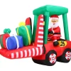Fraser Hill Farm 6 Ft. Pre-Lit Inflatable Santa In Fork Lift Sale