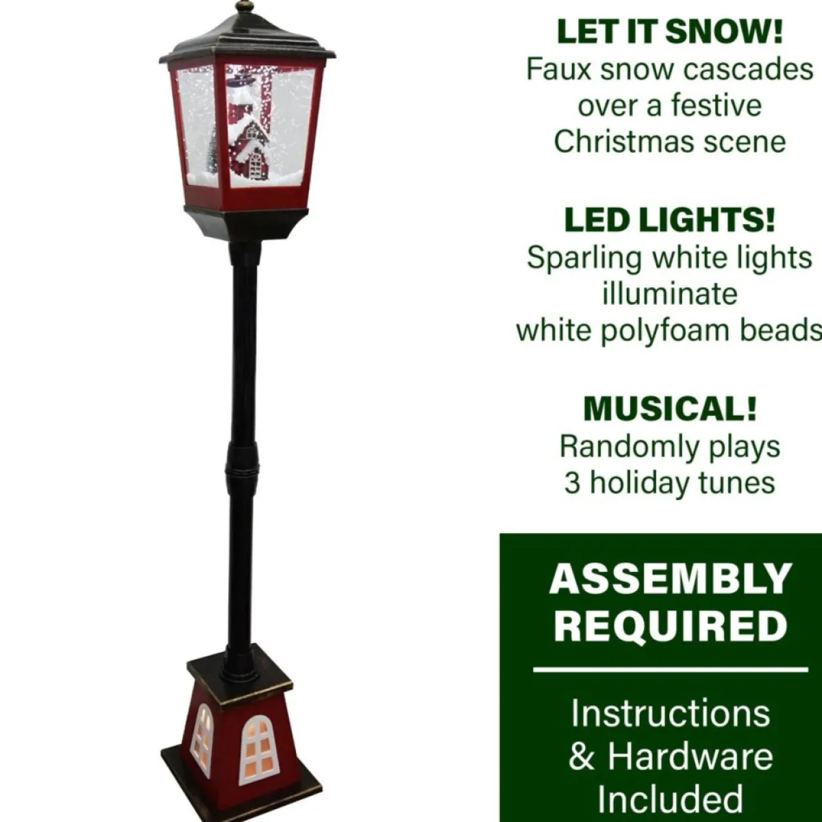 Fraser Hill Farm 53" Musical Street Lamp W/ Flying Santa Online