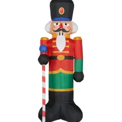 Fraser Hill Farm 10' Traditional Nutcracker Inflatable W Lights & Bag Clearance