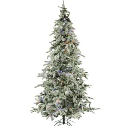 Fraiser Hill Farms 9-Ft. Flocked Mountain Pine Christmas Tree Online
