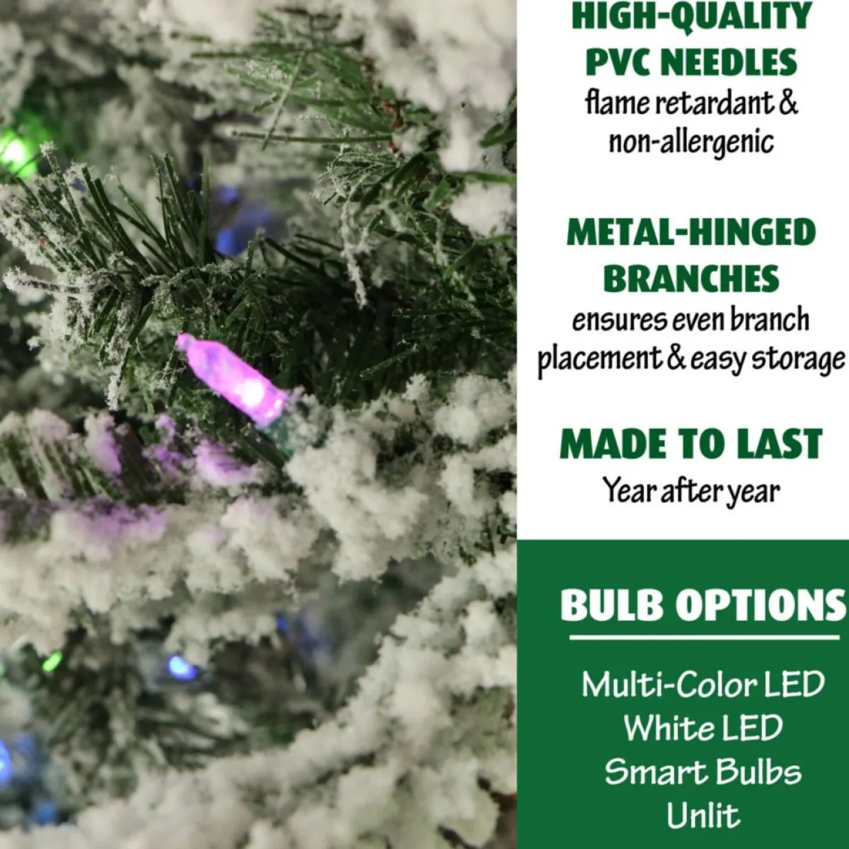 Fraiser Hill Farms 9-Ft. Flocked Mountain Pine Christmas Tree Online