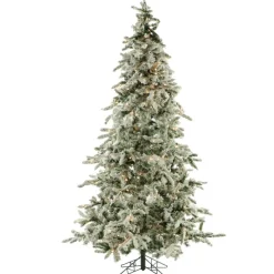 Fraiser Hill Farms 9-Ft. Flocked Mountain Pine Christmas Tree Online