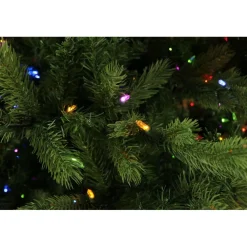 Fraiser Hill Farms 9-Ft. Foxtail Pine Christmas Tree With Multi-Color Led String Lighting