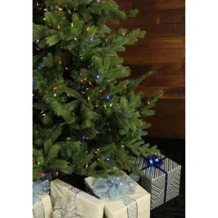 Fraiser Hill Farms 9-Ft. Foxtail Pine Christmas Tree With Multi-Color Led String Lighting