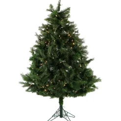 Fraiser Hill Farms 5-Ft. Northern Cedar Teardrop Christmas Tree With Clear Led Lights And Ez Connect Sale