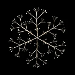 Gerson 20" Battery Operated Lighted Hanging Snowflake