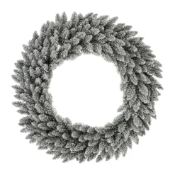 Glitzhome 36" D Oversized Pre-Lit Snow Flocked Christmas Wreath Sale