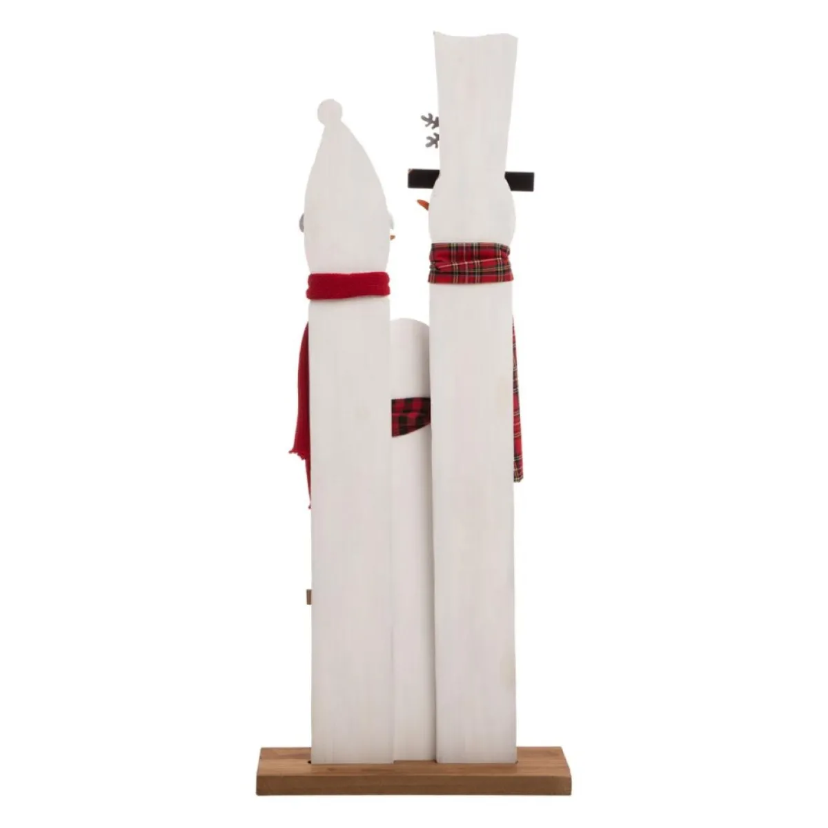 Glitzhome 35.5" H Wooden Snowman Family Porch Decor Hot