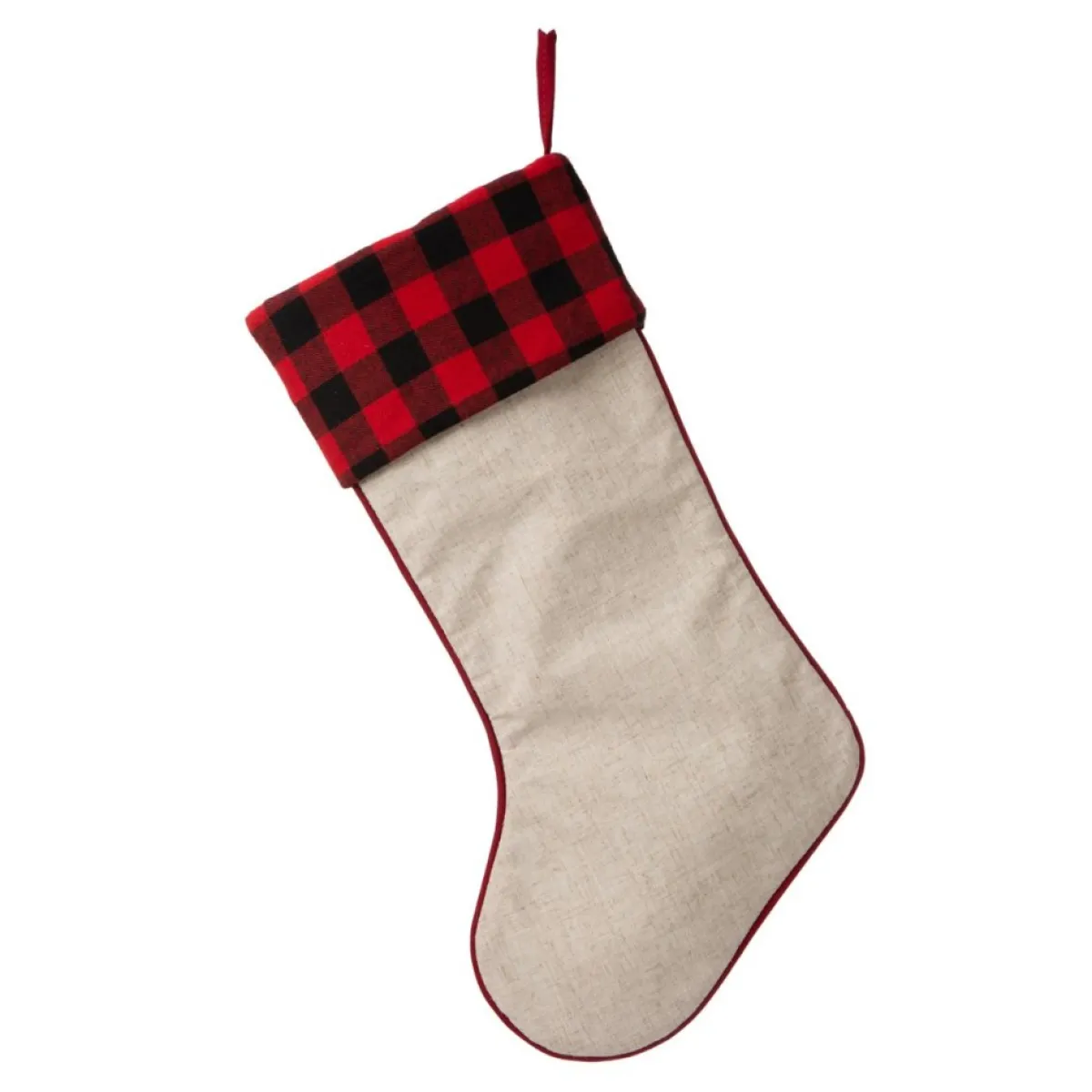 Glitzhome 21" L Led Embroidered Linen Dog Christmas Stocking Clearance