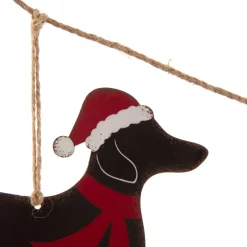 Glitzhome 6' Metal Christmas Dog Garland 2-Pack Online