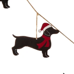 Glitzhome 6' Metal Christmas Dog Garland 2-Pack Online