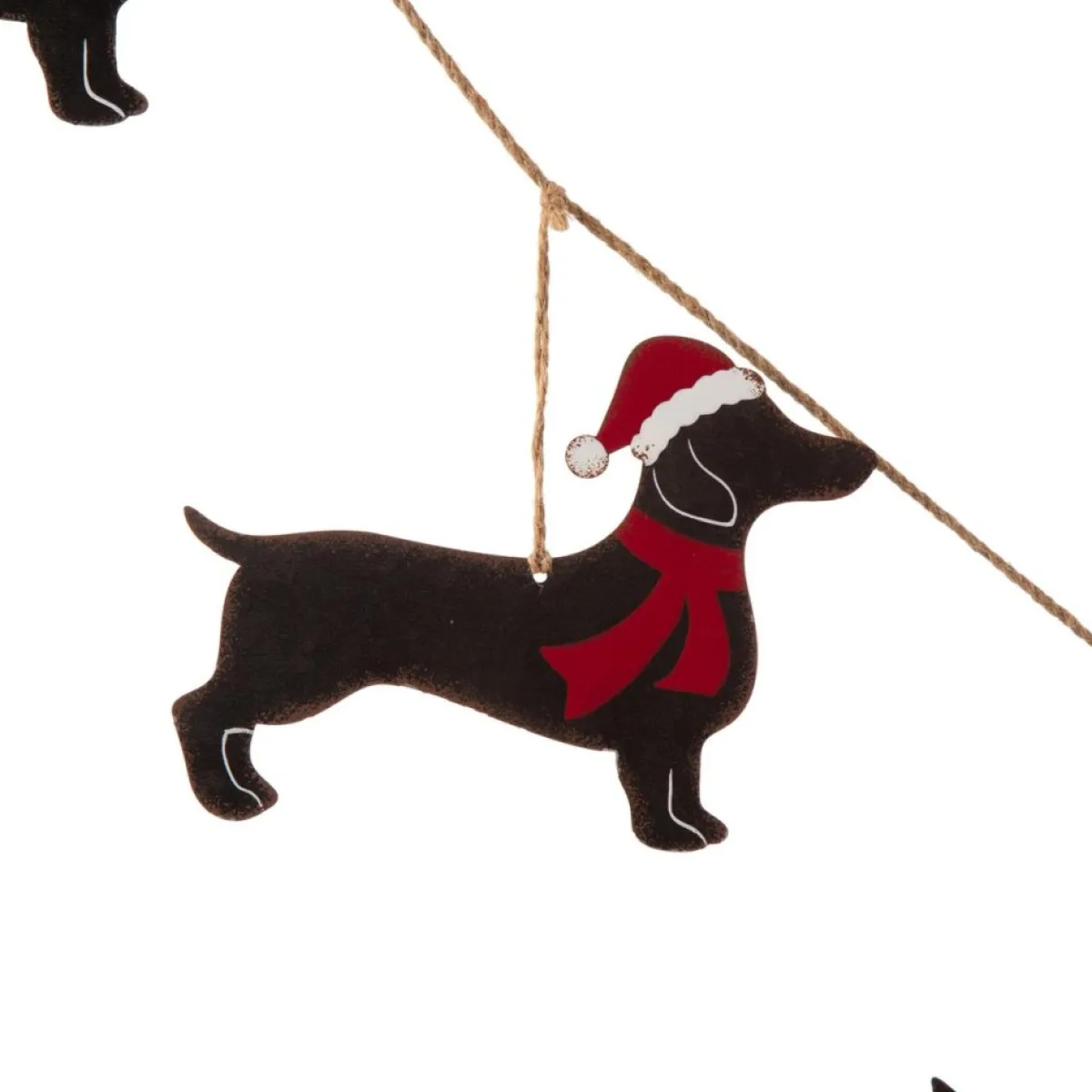 Glitzhome 6' Metal Christmas Dog Garland 2-Pack Online