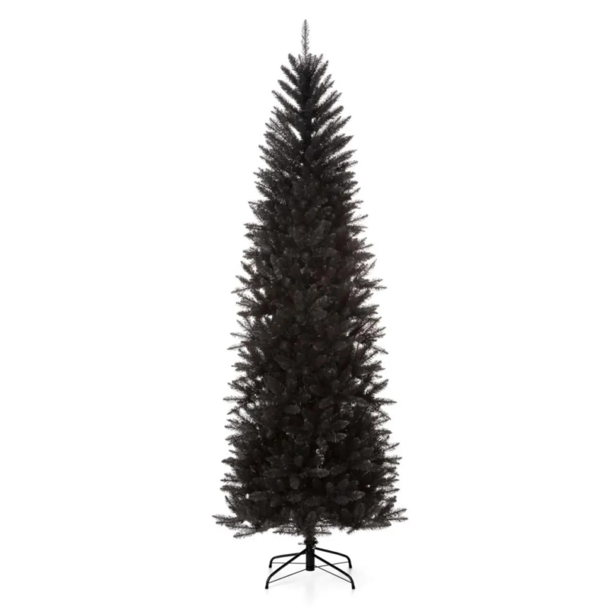 Glitzhome 7.5Ft Black Tinsel Artificial Christmas Tree Outlet