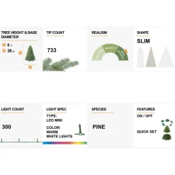 Glitzhome 6Ft Deluxe Pre-Lit Flocked Pine Artificial Christmas Tree Hot