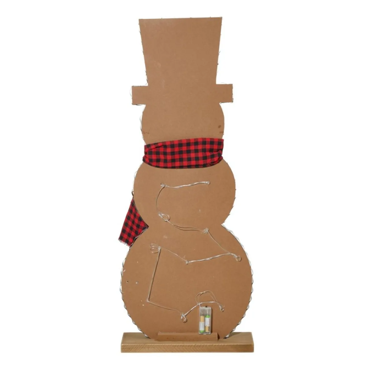Glitzhome 36"H Lighted Wooden Christmas Snowman Porch Decor Online