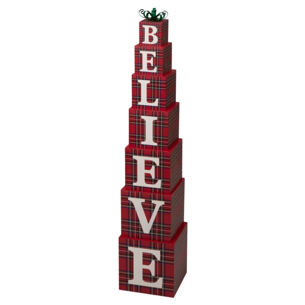 Glitzhome 42"H Wooden Believe Double Sided Porch Decor Outlet