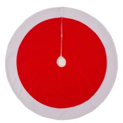 Glitzhome 48In D Red And White Felt Christmas Tree Skirt Sale