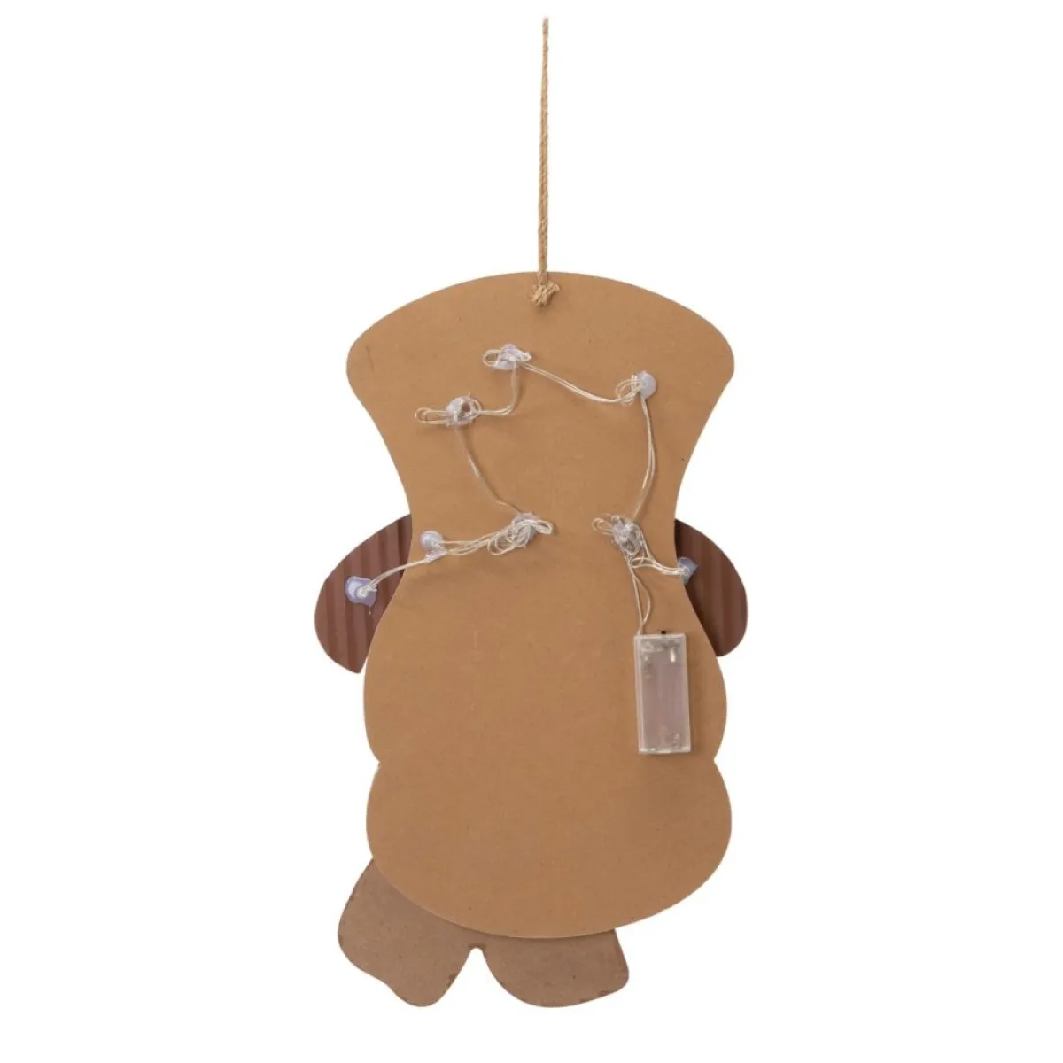 Glitzhome 19In H Lighted 3D Wooden Metal Snowman Wall Decor Online