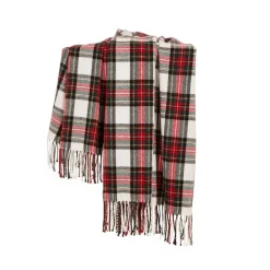 Glitzhome 60In L Acrylic Plaid Woven Throw Outlet