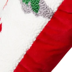 Glitzhome 14In L Hooked Christmas Cat Pillow Online