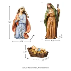 Glitzhome 12Pcs Resin Nativity Figurine Set Best