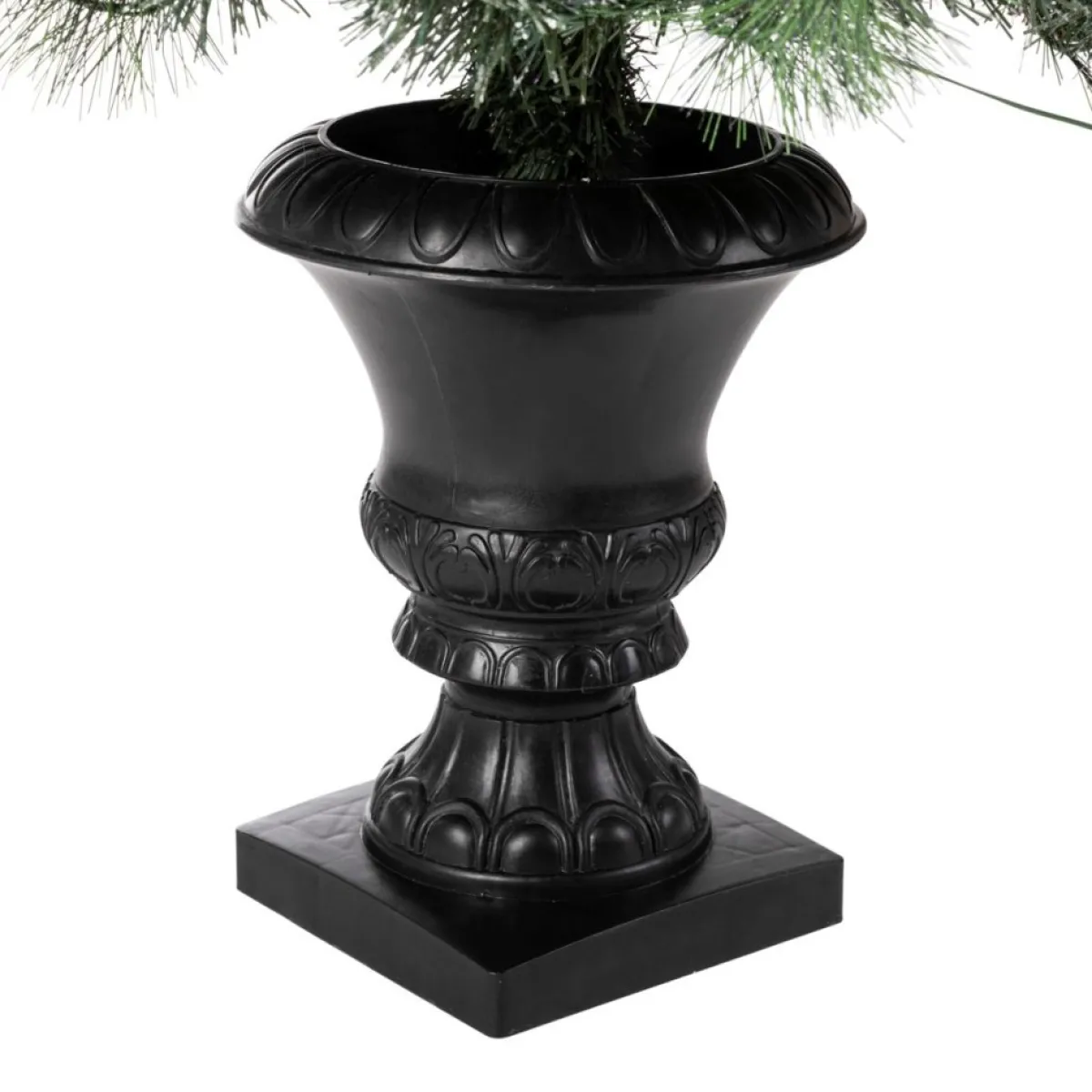 Glitzhome Set Of Two 4Ft Flocked Christmas Tree With 100 Warm White Outlet