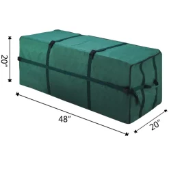 Hastings Home Christmas Tree Storage Bag For 7.5' Trees W/ Straps Red Hot