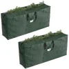 Hastings Home 2-Piece Christmas Decor Storage Bags - Green Online