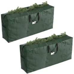 Hastings Home 2-Piece Christmas Decor Storage Bags - Green Online