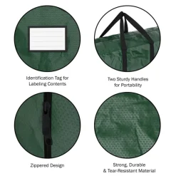 Hastings Home 2-Piece Christmas Decor Storage Bags - Green Online