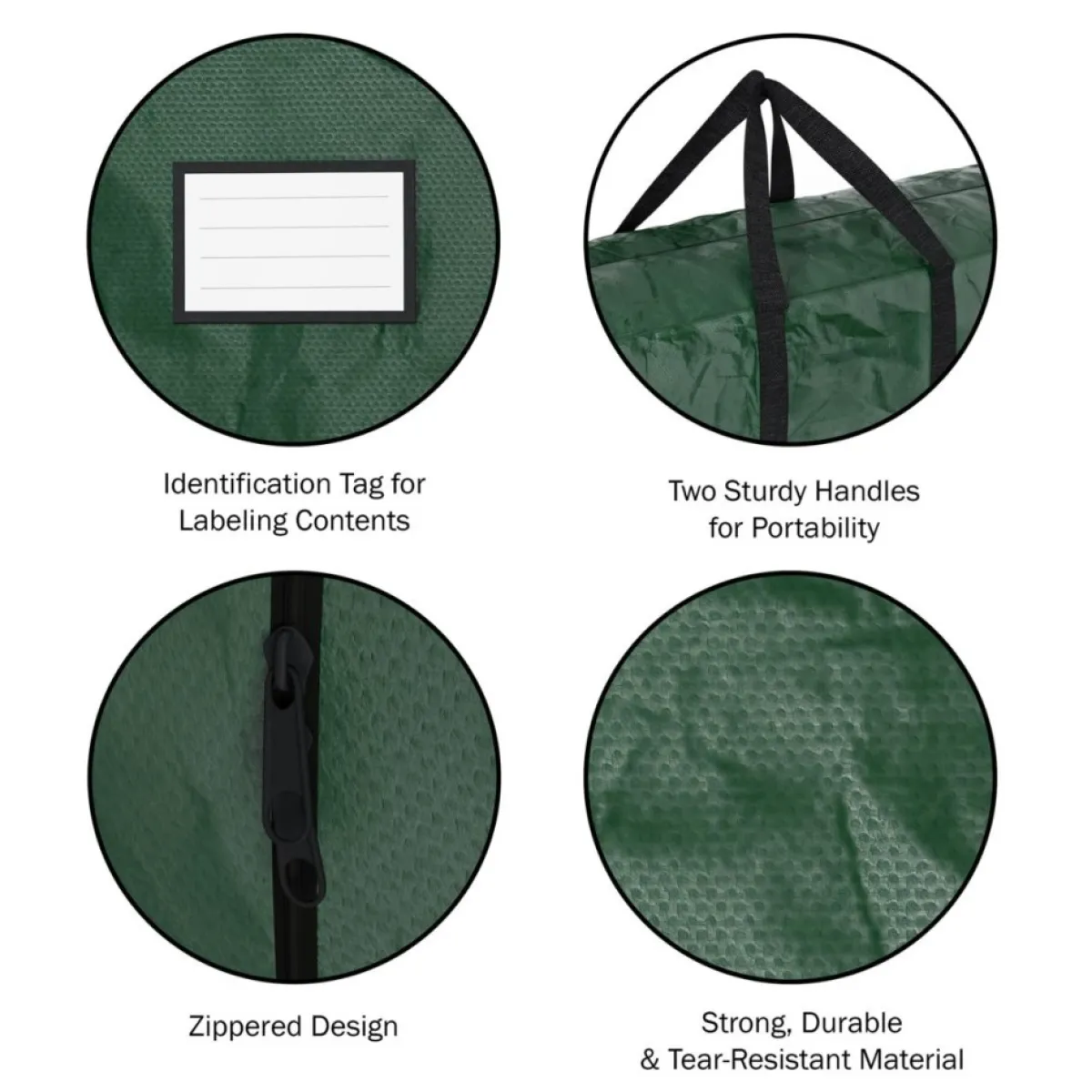 Hastings Home 2-Piece Christmas Decor Storage Bags - Green Online