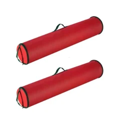 Hastings Home Wrapping Paper Storage Bag For Up To 40" Rolls 2-Pack Red Sale