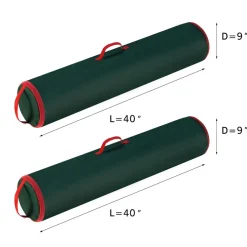 Hastings Home Wrapping Paper Storage Bag For Up To 40" Rolls 2-Pack Red Sale