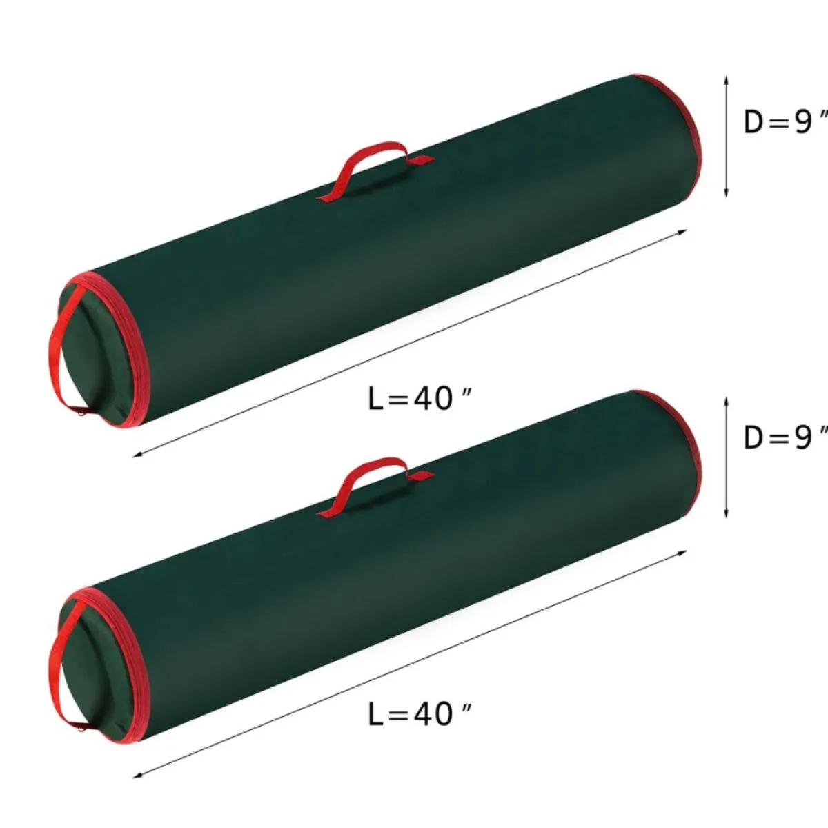 Hastings Home Wrapping Paper Storage Bag For Up To 40" Rolls 2-Pack Red Sale