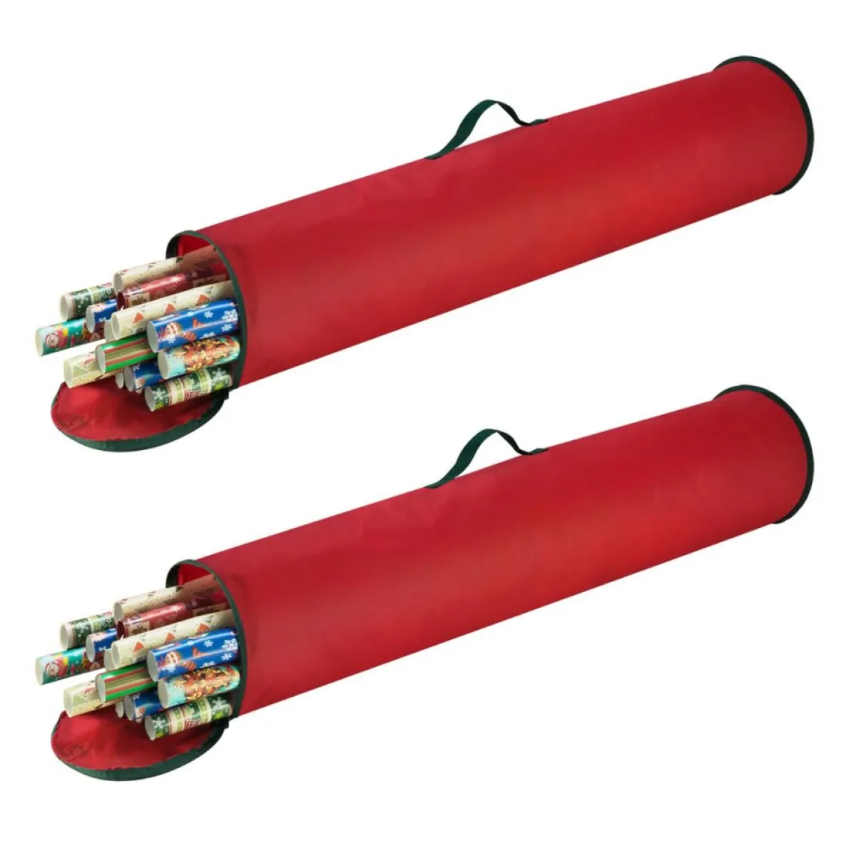 Hastings Home Wrapping Paper Storage Bag For Up To 40" Rolls 2-Pack Red Sale