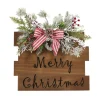 Nearly Natural 20In. Christmas Wall Hanger With Stripped Bow Online
